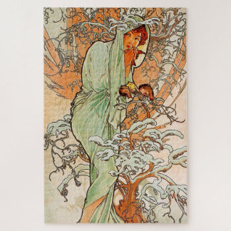 Puzzle Poster de arte vintage de Alphonse Mucha