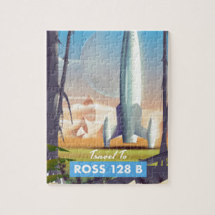 Puzzle Póster de ciencia ficción de Ross 128 B