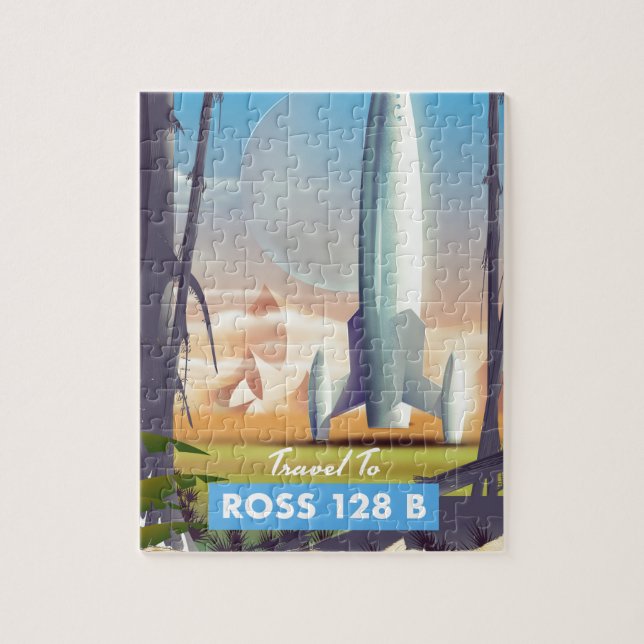 Puzzle Póster de ciencia ficción de Ross 128 B (Vertical)