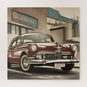Puzzle Poster de coche clásico