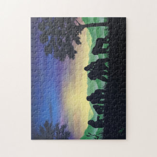 Puzzle poster de gorilas "familiares"