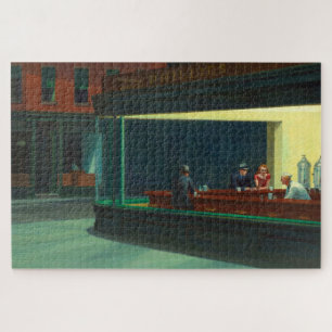 Puzzle Poster de la cena Edward Hopper Nighthawwaws