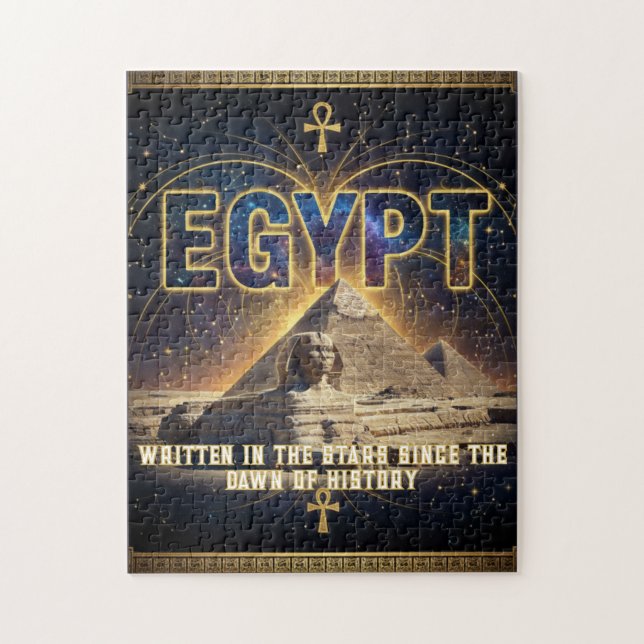 Puzzle Póster de la galaxia Esfinge Pirámides de Egipto C (Vertical)