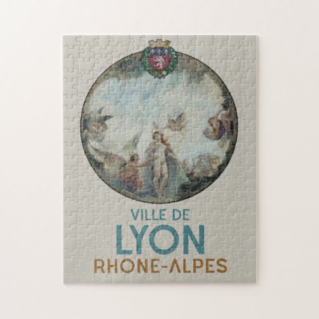 Puzzle Poster de Lyon vintage (Vertical)