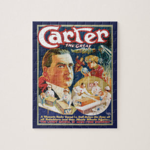 Puzzle Poster de magia de época, Magicián Carter el Grand