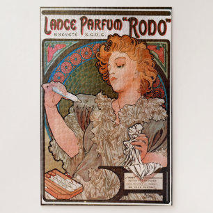 Puzzle Póster de perfume Rodo de Alphonse Mucha
