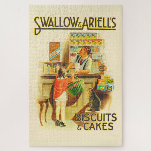 Puzzle Poster de Publicidad Vintage Biscuit