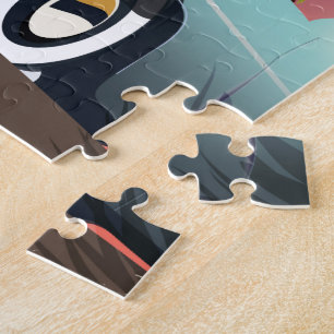 Puzzle Poster de vacaciones al estilo vintage de Las Vega