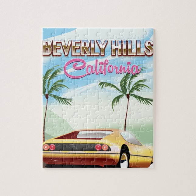 Puzzle Poster de vacaciones de Beverly Hills (Vertical)