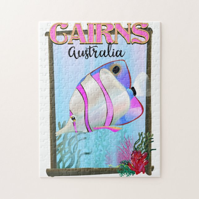 Puzzle Poster de vacaciones en Cairns Australia (Vertical)