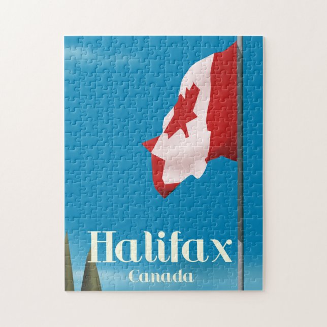 Puzzle Póster de viaje a Halifax Canadá (Vertical)