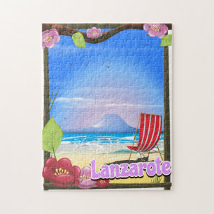 Puzzle Póster de viaje a Lanzarote