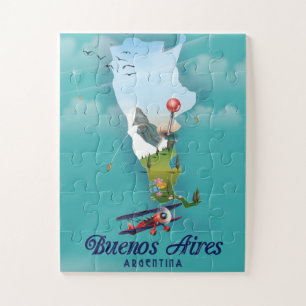 Puzzle Póster de viaje de Buenos Aires, Argentina