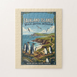 Puzzle Póster de viaje de las Islas Malvinas