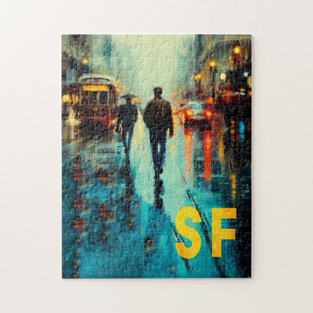 Puzzle Póster de viaje de San Francisco (Vertical)