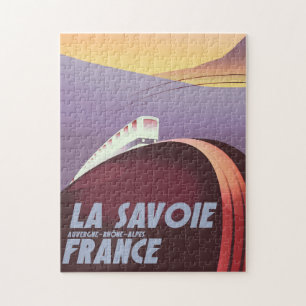 Puzzle Póster de viaje de Savoie Auvergne-Rhône-Alpes.