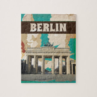 Puzzle Poster de Viajes de Berlín Vintage