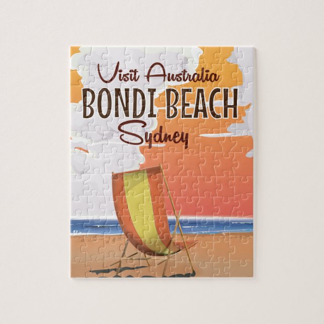 Puzzle Poster de Viajes de Bondi Beach (Vertical)
