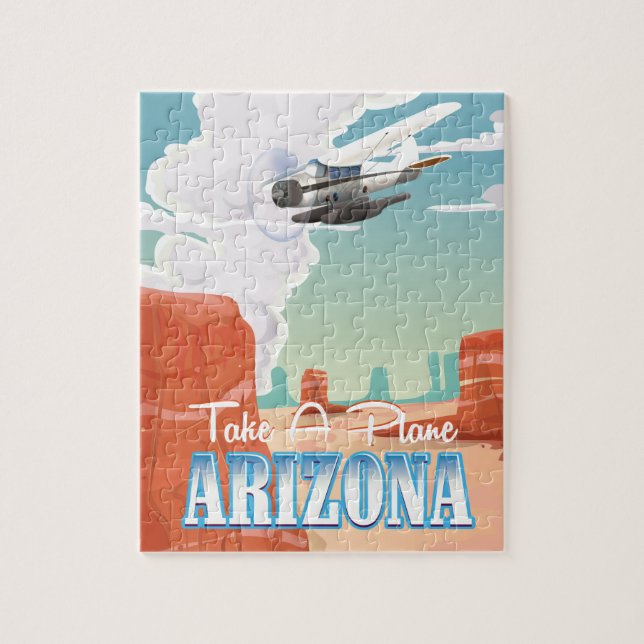 Puzzle Poster de viajes de cosecha de Arizona (Vertical)
