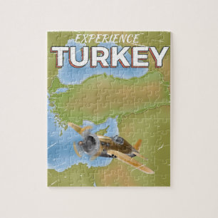 Puzzle Poster de viajes de cosecha de Turquía