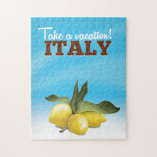 Puzzle Poster de viajes vintage de Italia
