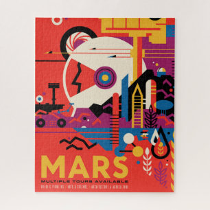 Puzzle Poster del Espacio Retro - Programa de Exploración