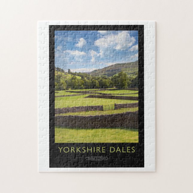 Puzzle Poster del ferrocarril de Yorkshire Dales (Vertical)