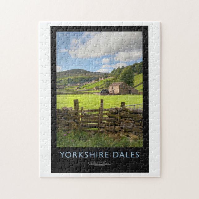 Puzzle Poster del ferrocarril de Yorkshire Dales (Vertical)
