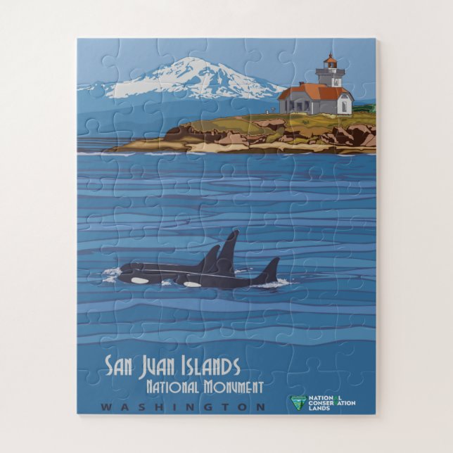 Puzzle Poster del Monumento Nacional de las Islas San Jua (Vertical)