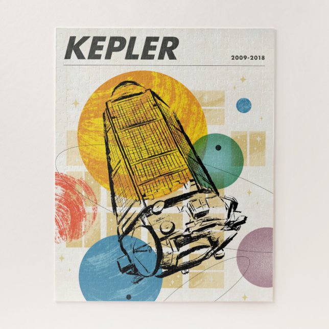 Puzzle Poster del telescopio espacial Kepler. (Vertical)