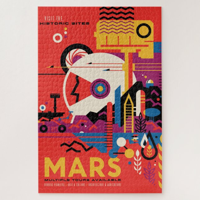 Puzzle Poster del turista de Marte (Vertical)