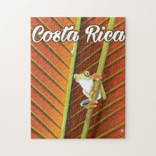 Puzzle Poster del viaje de la rana del veneno de Costa
