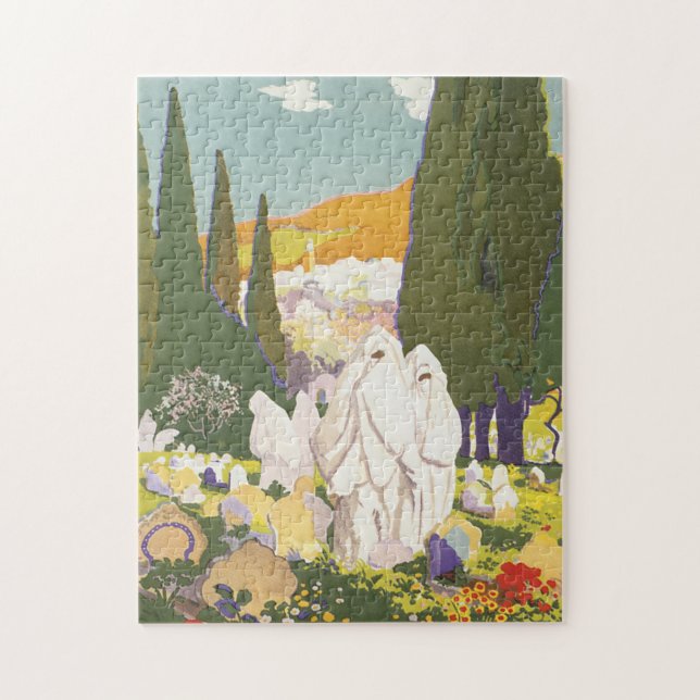 Puzzle Poster del viaje del vintage de Tlemcen (Vertical)