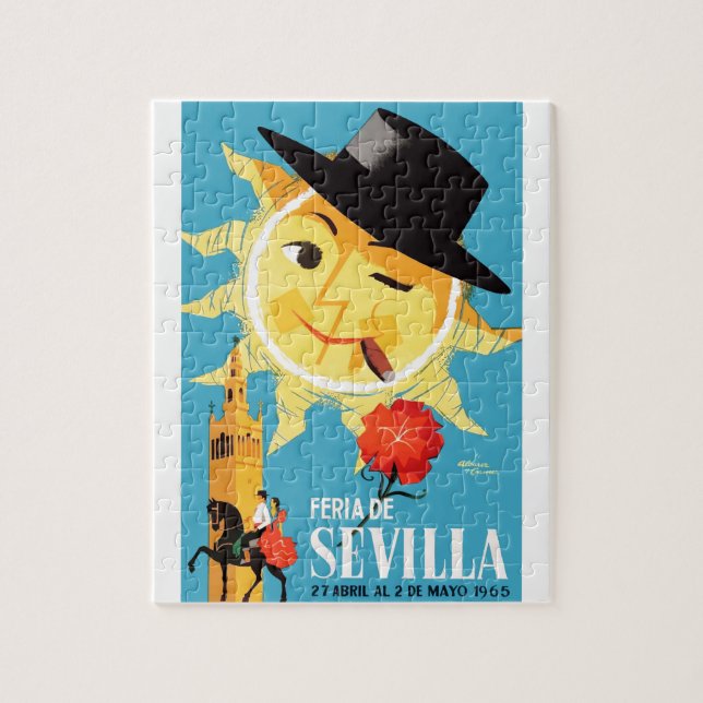 Puzzle Poster justo 1965 de Sevilla España abril (Vertical)