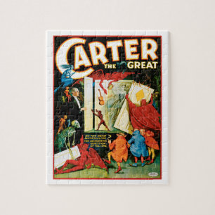 Puzzle Póster Mágico Antiguo, Carter el Grande el Mago