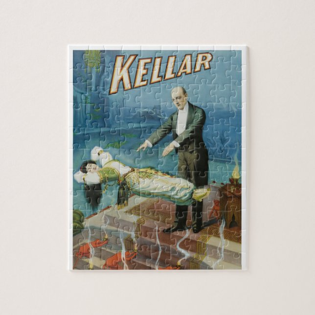 Puzzle Póster Mágico Antiguo, Mago Harry Kellar (Vertical)