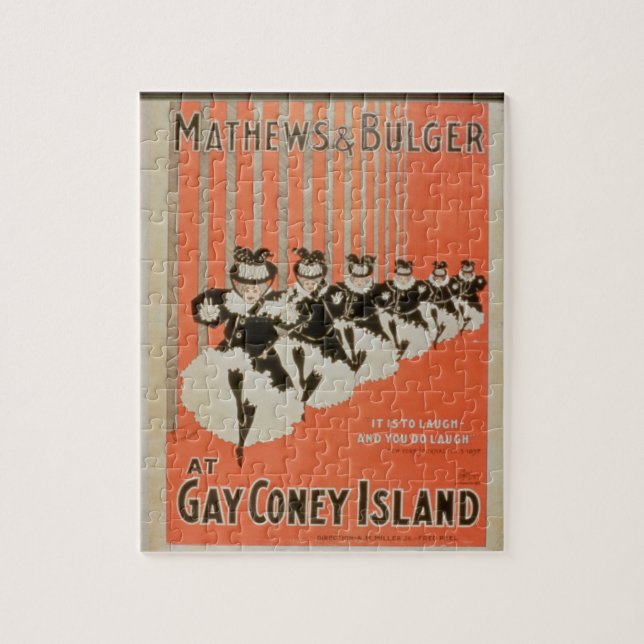 Puzzle Poster para "Mathews y Bulger" en Coney Island gay (Vertical)