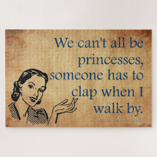 Puzzle Póster retro vintage de princesas de SlipperyJoe's