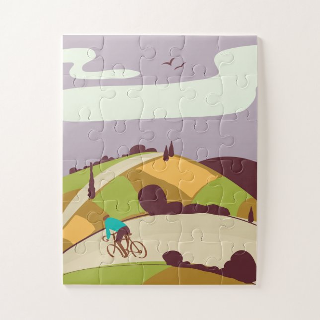 Puzzle Póster vintage de ciclismo (Vertical)