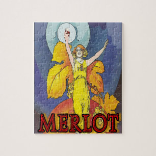 Puzzle Posters de Vintage Wine Merlot