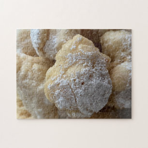 Puzzle Postre de azúcar casera de Zeppole Fried Donut Dou
