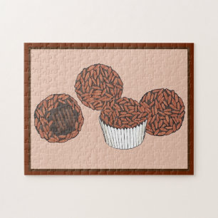 Puzzle Postre de trufas de chocolate brasileño Brigadeiro