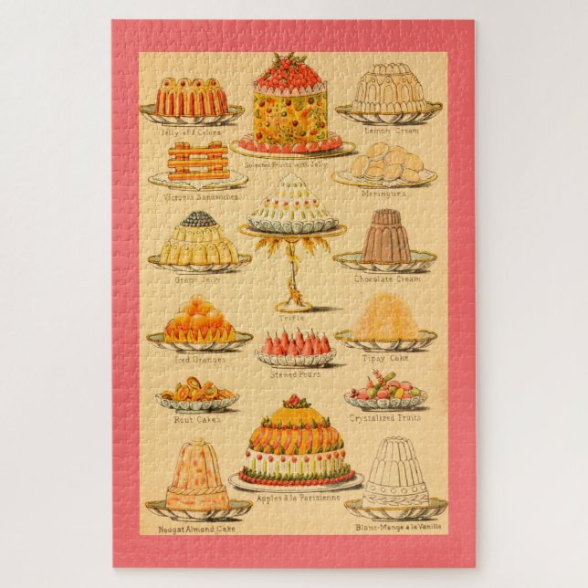 Puzzle Postres antiguos (Vertical)