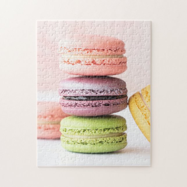 Puzzle Postres gastronómicos Fotografía de Macarons franc (Vertical)