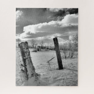 Puzzle Posts in the Snow