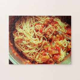 Puzzle Pota de espagueti con salsa de carne