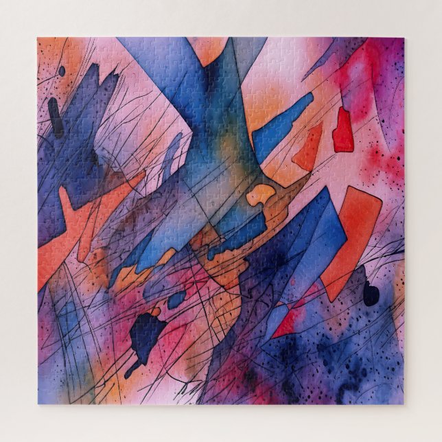 Puzzle "Potencial desatado" arte abstracto contemporáneo (Vertical)