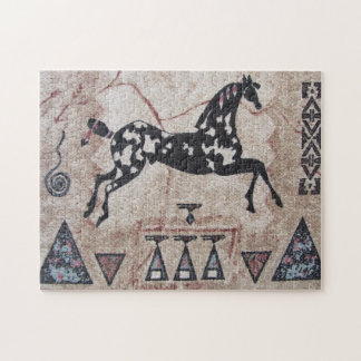 Puzzle Potro tejido
