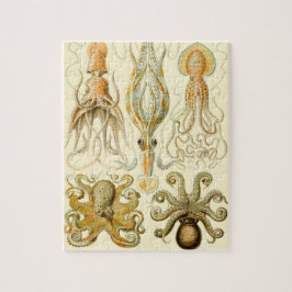 Puzzle Poulpo de calamar vintage Gamochonia por Ernst Hae