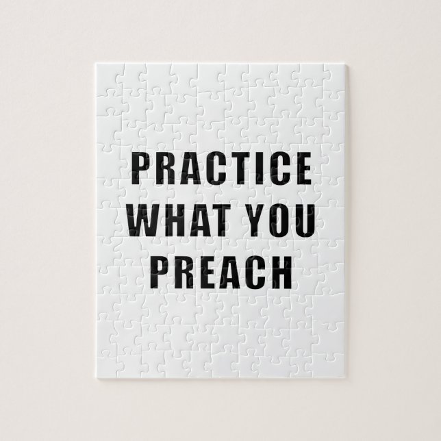 Puzzle Practica lo que predicas (Vertical)